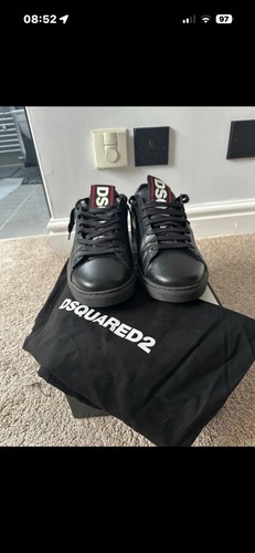 Men dsquared black trainers - men's,