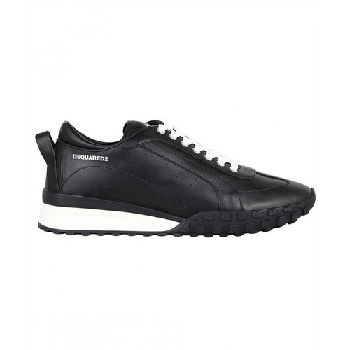 Dsquared2 black white leather - black/white,