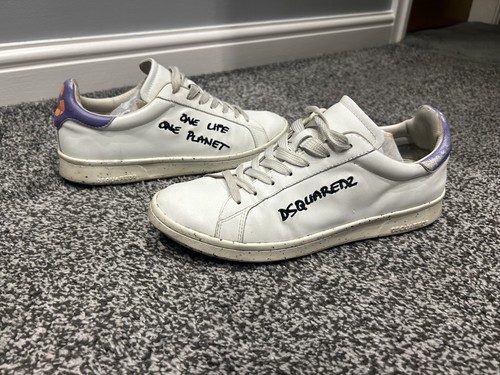 Dsquared2 men white trainers - men's,