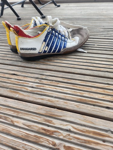 Dsquared2 leather trainers - leather, uk