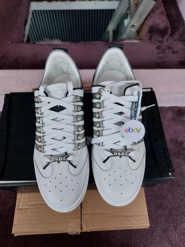 Dsquared2 white leather luxury - dsquared2,